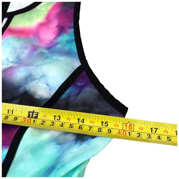 Adelyn Rae Sleeveless Watercolor Fit and Flare Mini Cocktail Dress Size S - Picture 10 of 12